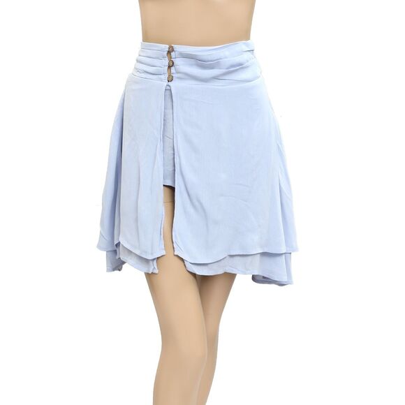 Free People Free-est Scarlett Skort Shorts High Waisted Gauzy Smocked XS 279633 - Picture 6 of 10